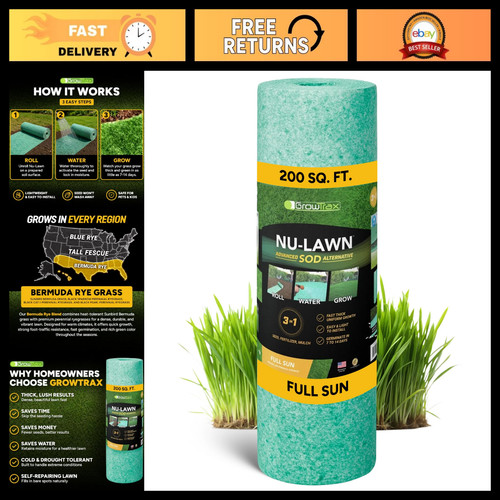 Biodegradable grass seed - seed, mat